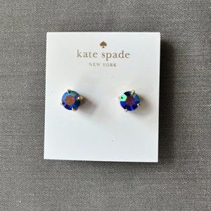 Lovely KATE SPADE "sapphire-colored" stud earrings